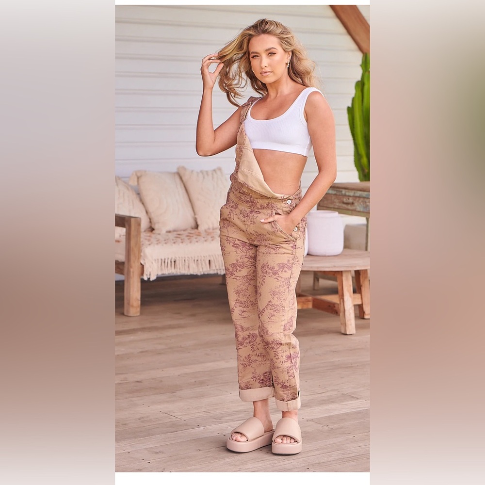 Free People Ziggy Harmony Overall in Desert Combo size Small- Worn once - Picture 4 of 8